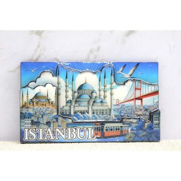 Ahşap İstanbul Temalı Magnet