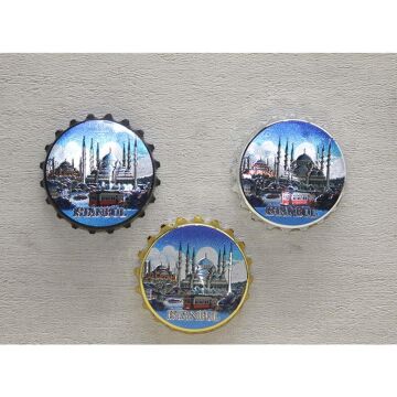 İstanbul Temalı Metal Magnet