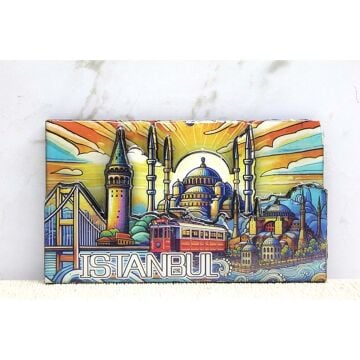 Ahşap İstanbul Temalı Magnet