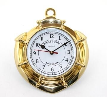 Pirinç Duvara Asmalı Çapalı Saat